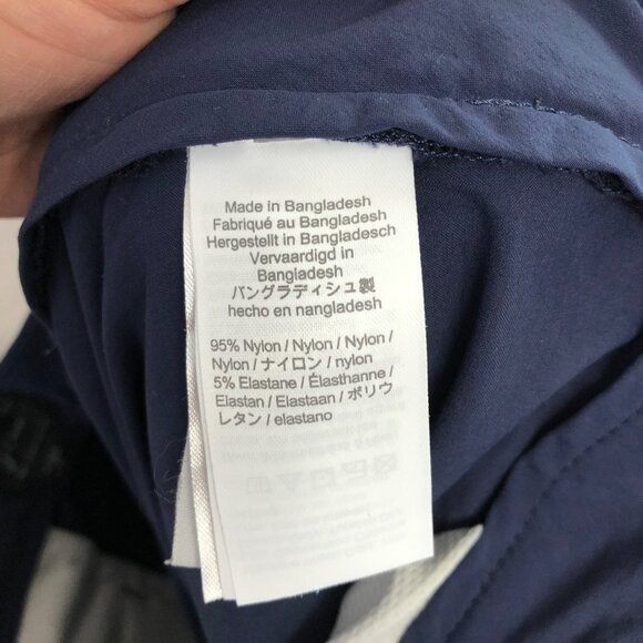 J.Crew Men Nylon 4 Pockets Shorts Size 30W 7L Navy Stretchy - Picture 4 of 6